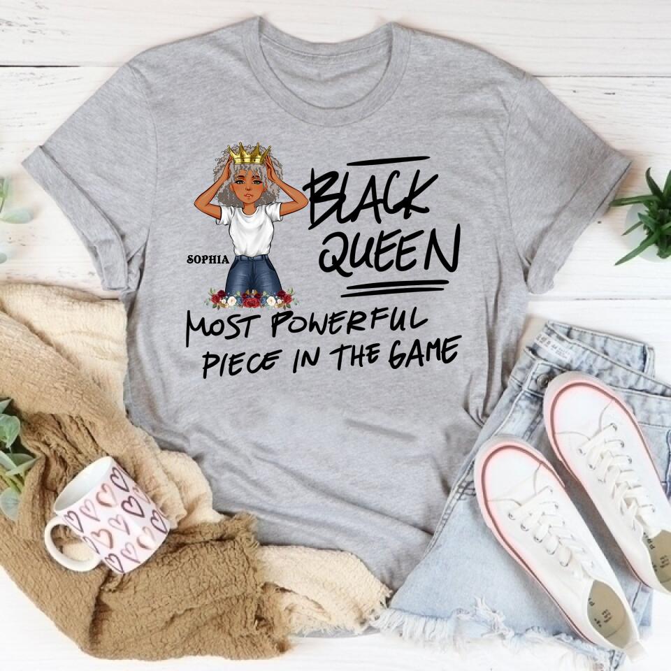 Black Queen Nutrition Facts - Personalized T Shirt- Birthday Gift For Sista, Black Woman