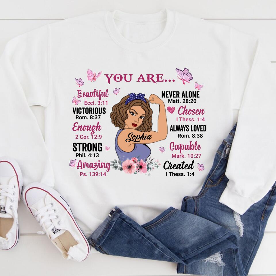 Breast Cancer Awareness Shirt, Gods Say You Are Shirt, Black Fighter Warrior Shirt, Breast Cancer Survivor Shirt, October Girl T-shirt.