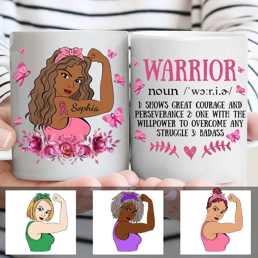 Warrior - Custom Warrior Gift, Alcoholics Anonymous, Alcohol Addiction, Breast Cancer Support, Cancer Fighter Gift, Cancer Survivor