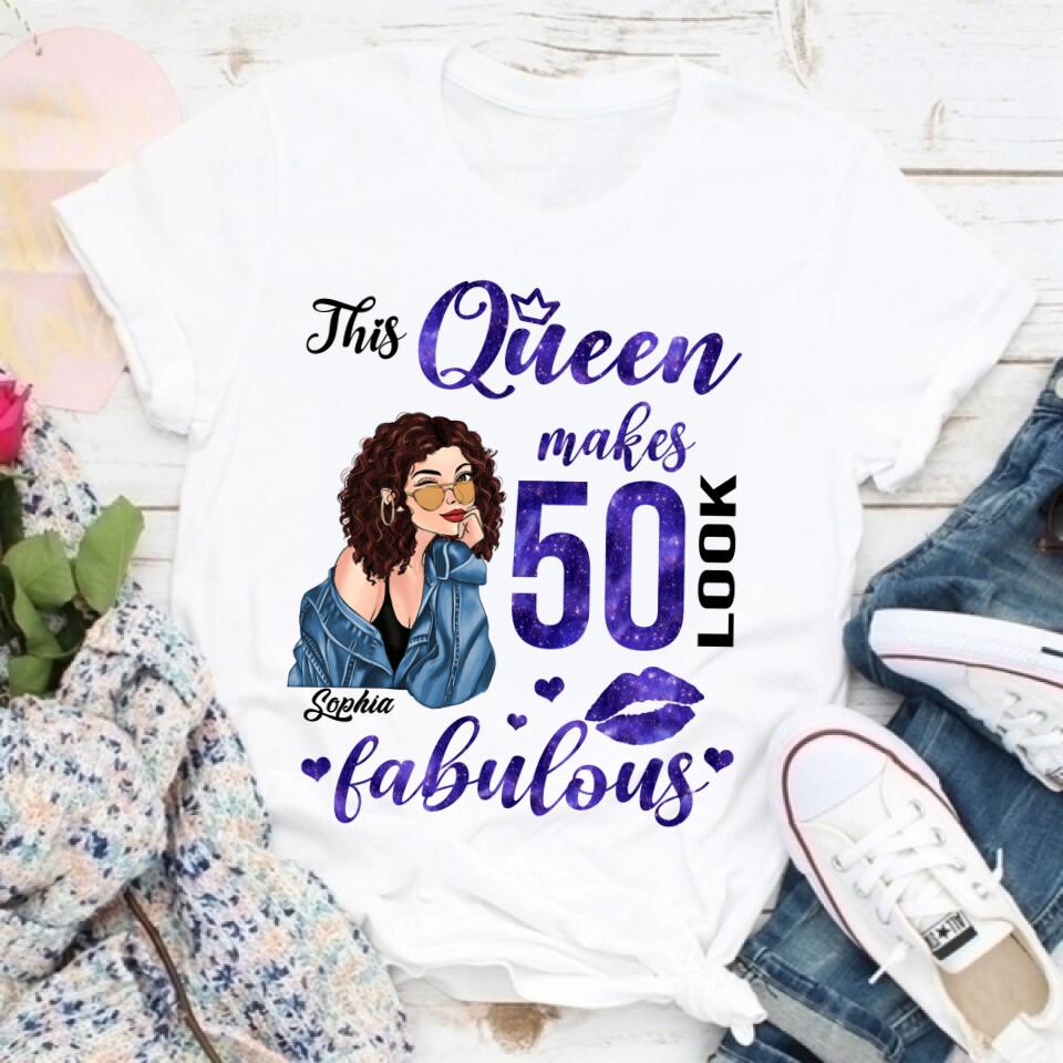 50th Birthday Shirts, Custom Birthday Shirts, Turning 50 Shirt for Women, Turning 50 and Fabulous Shirt, 1973 Shirt, Best Gifts for Women Turning 50.