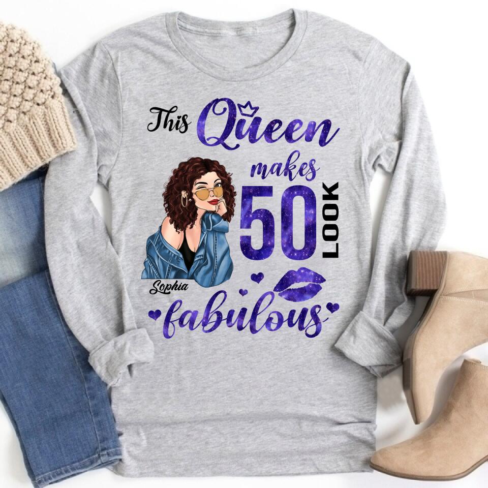 50th Birthday Shirts, Custom Birthday Shirts, Turning 50 Shirt for Women, Turning 50 and Fabulous Shirt, 1973 Shirt, Best Gifts for Women Turning 50.