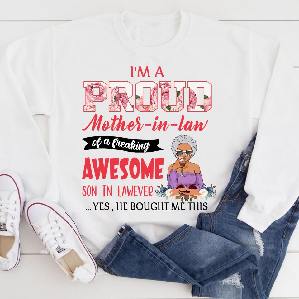 Mother In Law Shirt, Personalized Mothers Day Shirts, Mothers Day Shirt, Mother&#39;s Day Gifts For Mother In Law, Awesome Mother In Law T Shirt, First Mothers Day Gift, Mother Day Gift