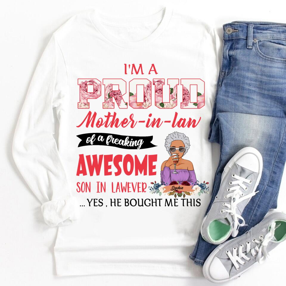 Mother In Law Shirt, Personalized Mothers Day Shirts, Mothers Day Shirt, Mother&#39;s Day Gifts For Mother In Law, Awesome Mother In Law T Shirt, First Mothers Day Gift, Mother Day Gift