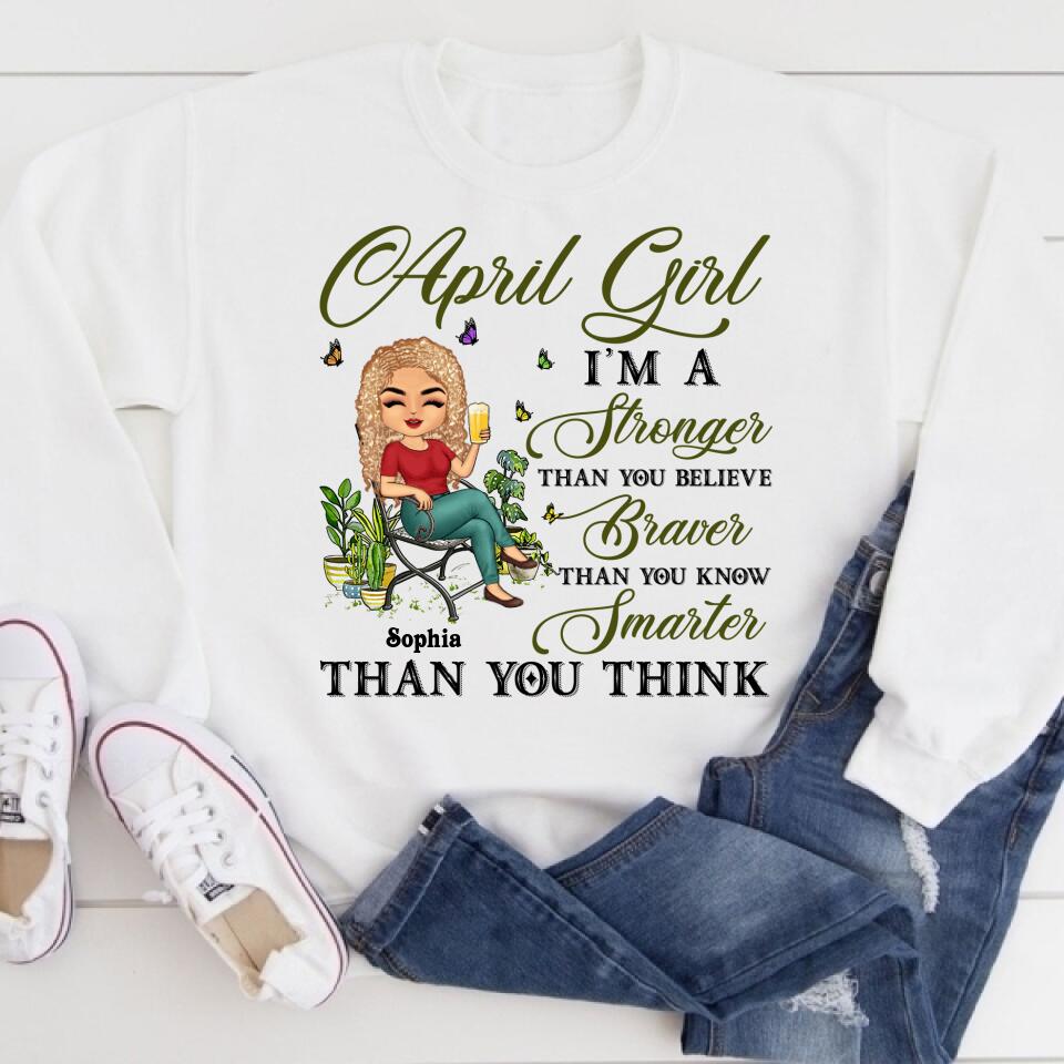 April Birthday Shirt, Custom Birthday Shirt, Queens Born In April, April Birthday Gifts, April Queen shirt, April Birthday Shirts For Woman, Her Birthday Gifts For April, Gardening Custom Shirt, Gift For Gardeners, Plant Lovers