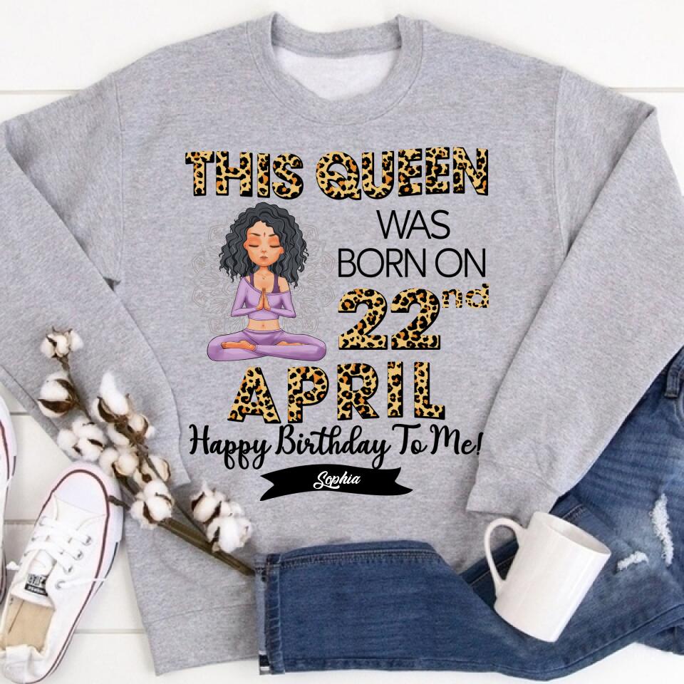 April Birthday Shirt, Custom Birthday Shirt, Queens Born In April, April Birthday Gifts, April Queen shirt, April Birthday Shirts For Woman, Her Birthday Gifts For April