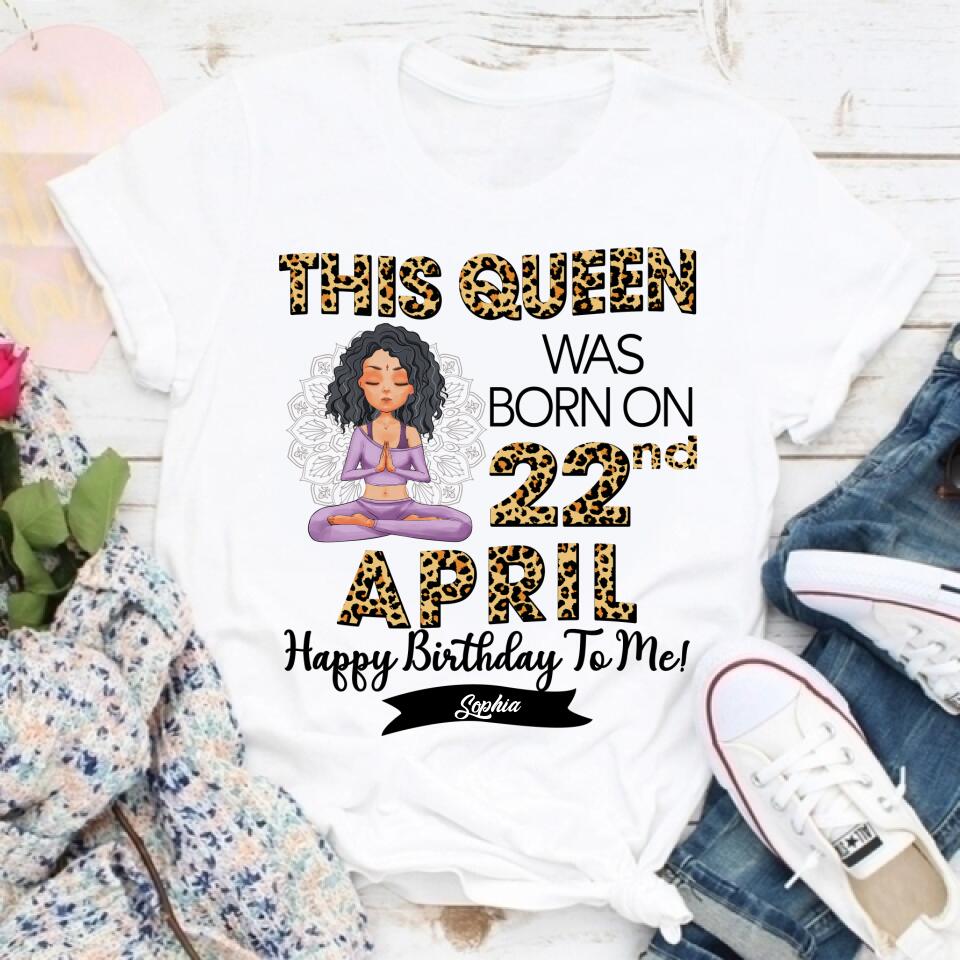 April Birthday Shirt, Custom Birthday Shirt, Queens Born In April, April Birthday Gifts, April Queen shirt, April Birthday Shirts For Woman, Her Birthday Gifts For April