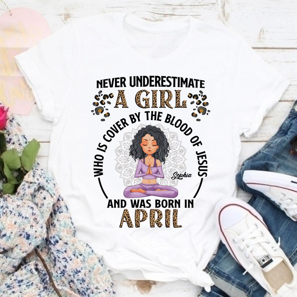 April Birthday Shirt, Custom Birthday Shirt, Queens Born In April, April Birthday Gifts, April Queen shirt, April Birthday Shirts For Woman, Her Birthday Gifts For April, Yoga T Shirt, Gift For Yoga Lover