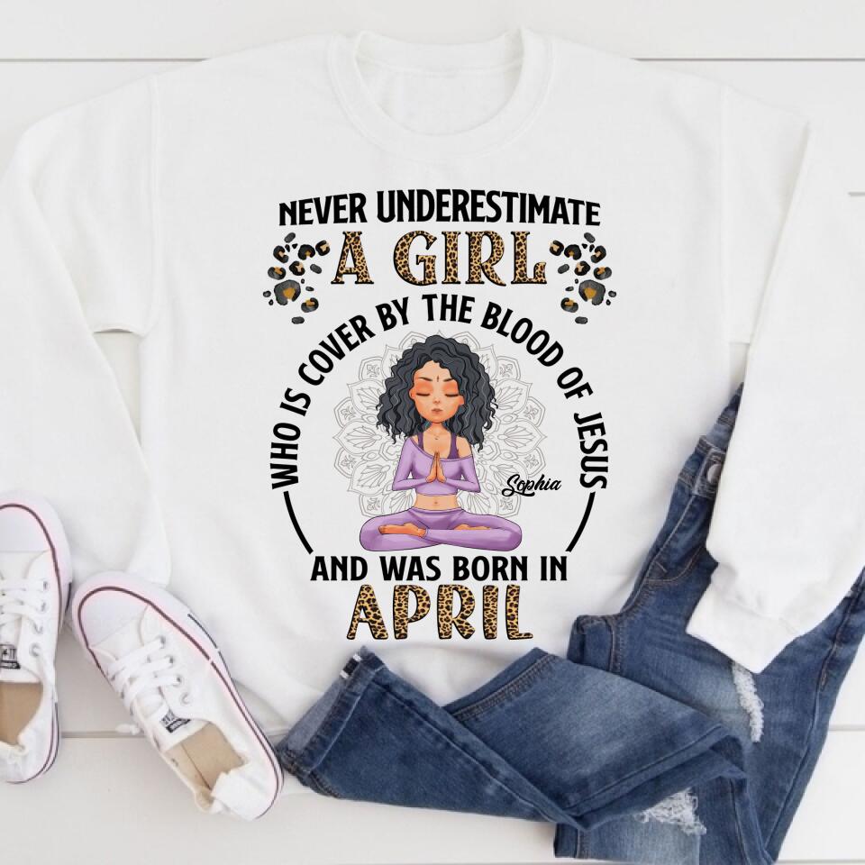 April Birthday Shirt, Custom Birthday Shirt, Queens Born In April, April Birthday Gifts, April Queen shirt, April Birthday Shirts For Woman, Her Birthday Gifts For April, Yoga T Shirt, Gift For Yoga Lover