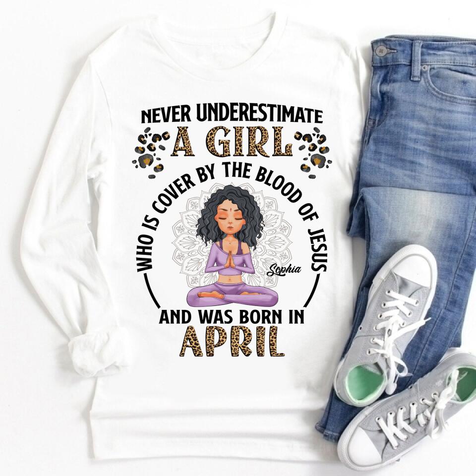 April Birthday Shirt, Custom Birthday Shirt, Queens Born In April, April Birthday Gifts, April Queen shirt, April Birthday Shirts For Woman, Her Birthday Gifts For April, Yoga T Shirt, Gift For Yoga Lover