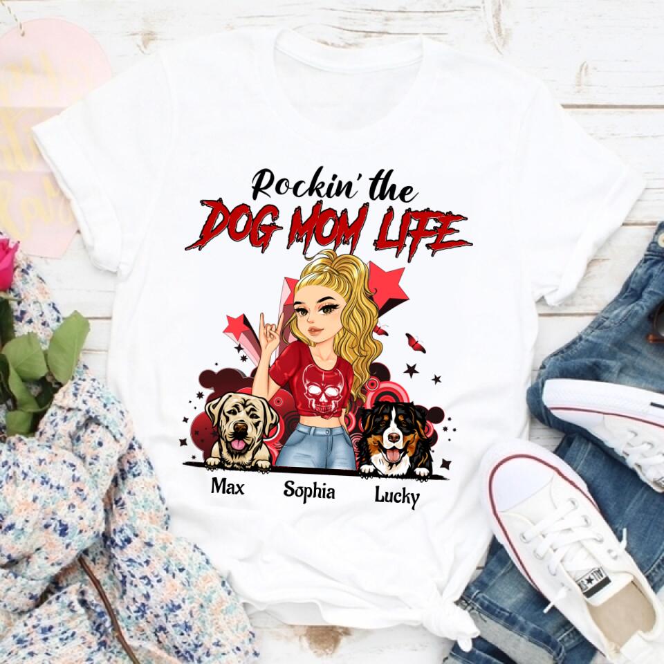 Custom Mothers Day Shirt, Dog Mom Life, Mother&#39;s Day T Shirt, Dog Mom Shirt Mom Life Mother&#39;s Day Tee Shirts, Funny Mothers Day Shirts, Mother Day Gift