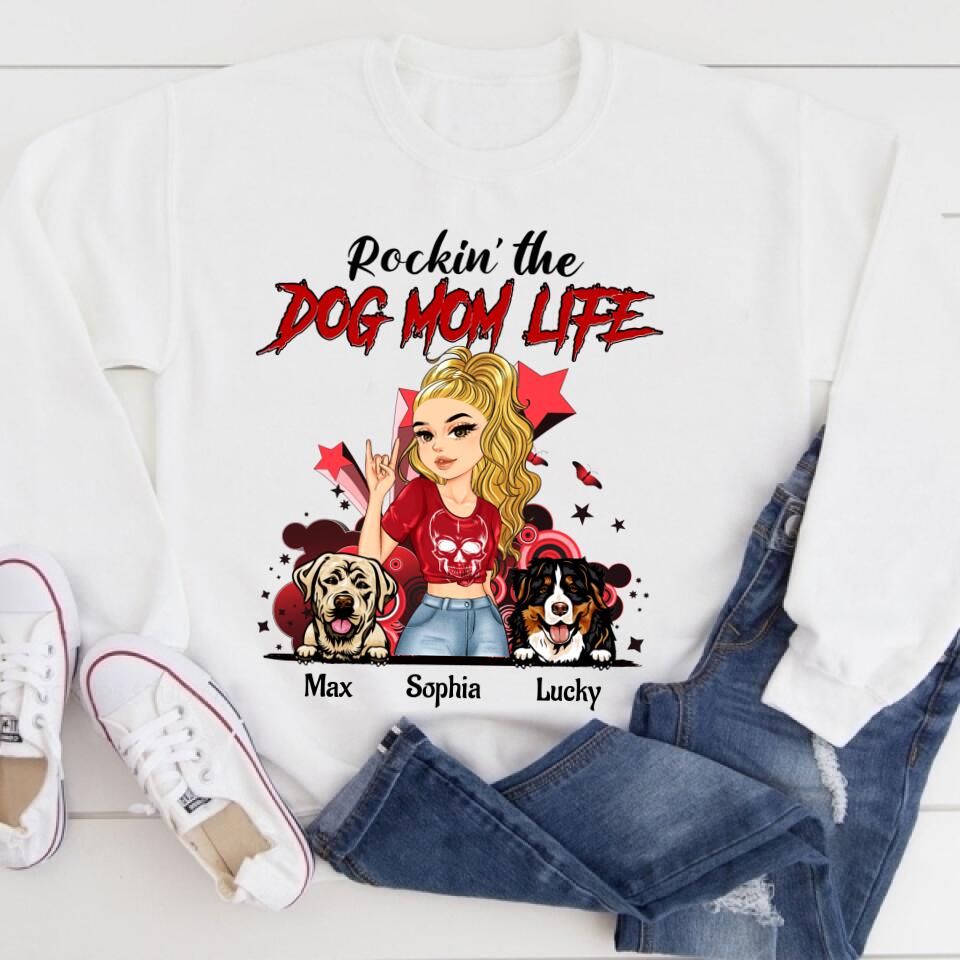 Custom Mothers Day Shirt, Dog Mom Life, Mother&#39;s Day T Shirt, Dog Mom Shirt Mom Life Mother&#39;s Day Tee Shirts, Funny Mothers Day Shirts, Mother Day Gift