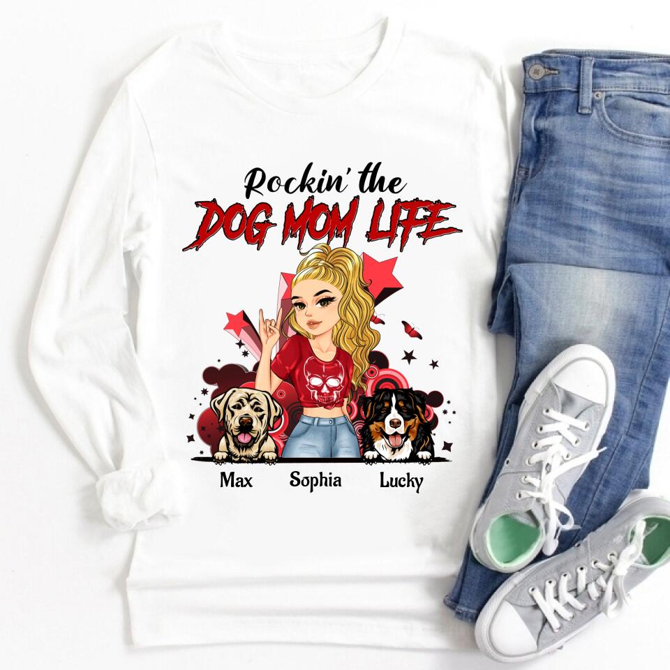 Custom Mothers Day Shirt, Dog Mom Life, Mother&#39;s Day T Shirt, Dog Mom Shirt Mom Life Mother&#39;s Day Tee Shirts, Funny Mothers Day Shirts, Mother Day Gift