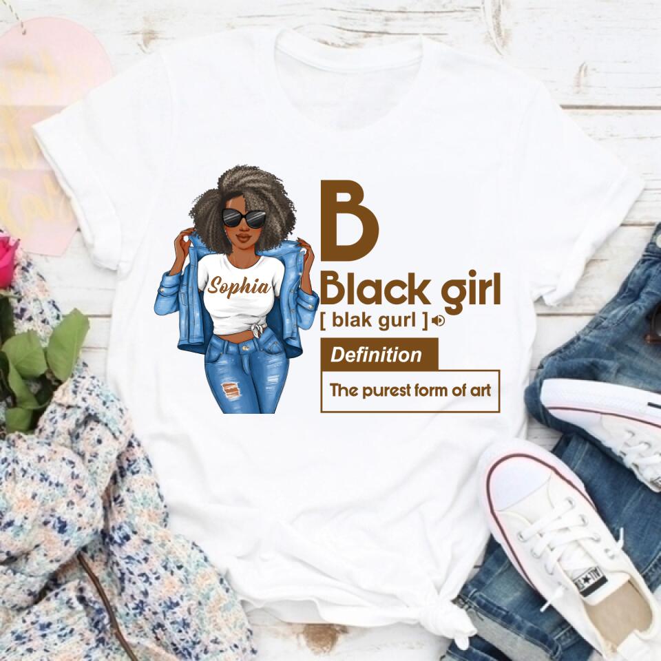 Black Girl Defined Shirt, College Gift, HBCU, Girls Trip, Personalized Gift, Black girl Shirt.