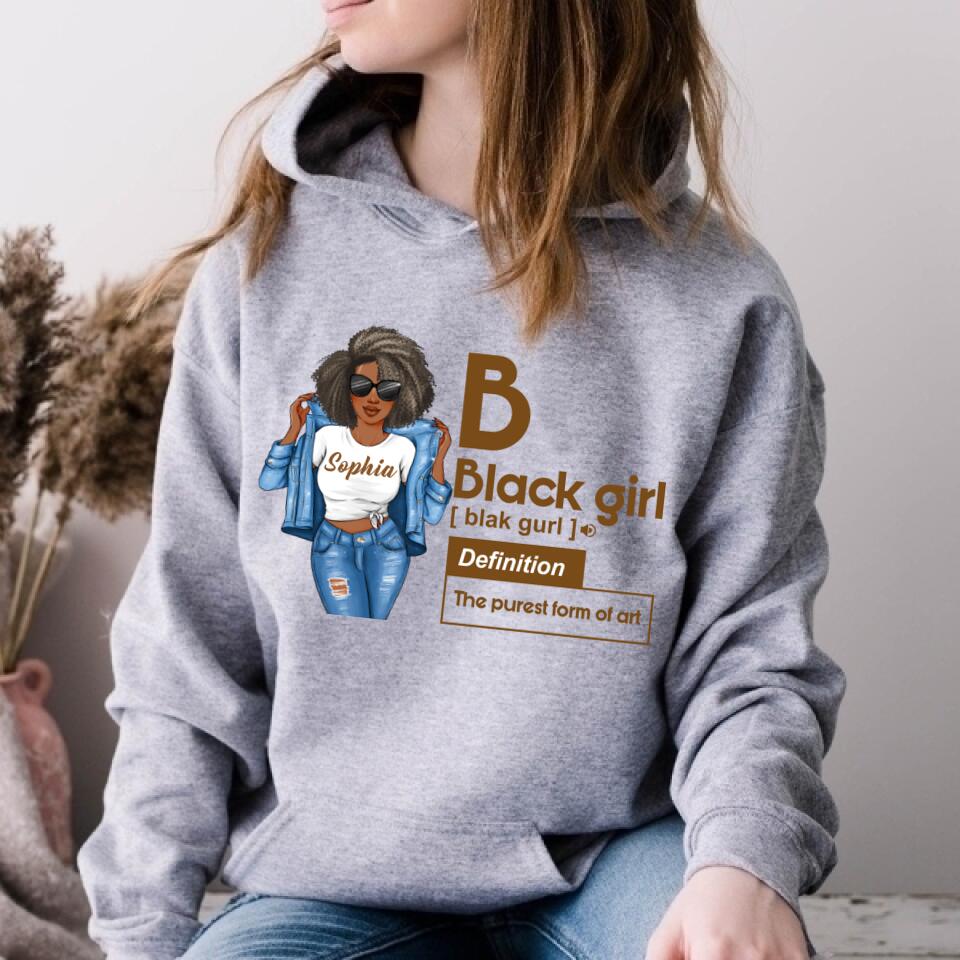 Black Girl Defined Shirt, College Gift, HBCU, Girls Trip, Personalized Gift, Black girl Shirt.