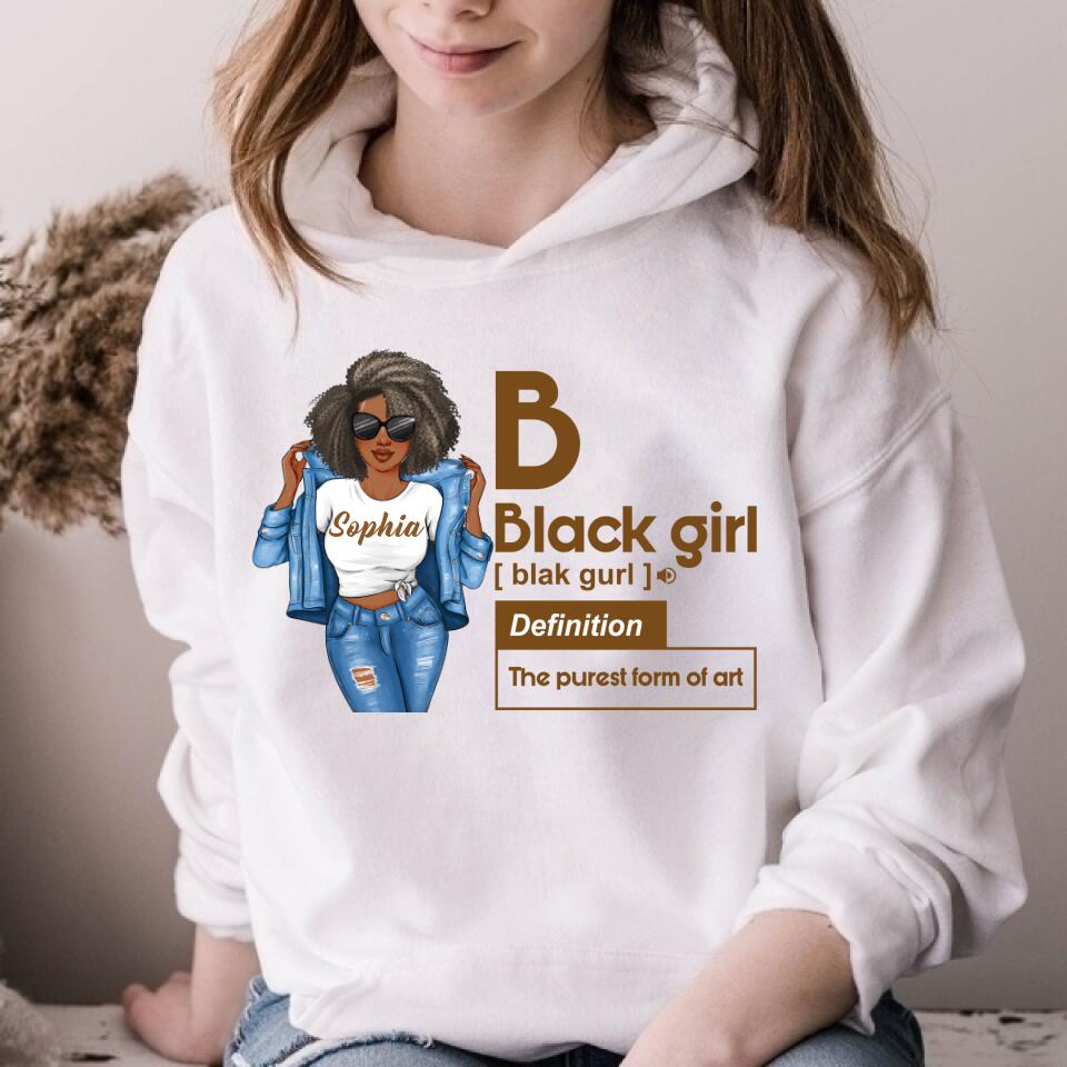 Black Girl Defined Shirt, College Gift, HBCU, Girls Trip, Personalized Gift, Black girl Shirt.
