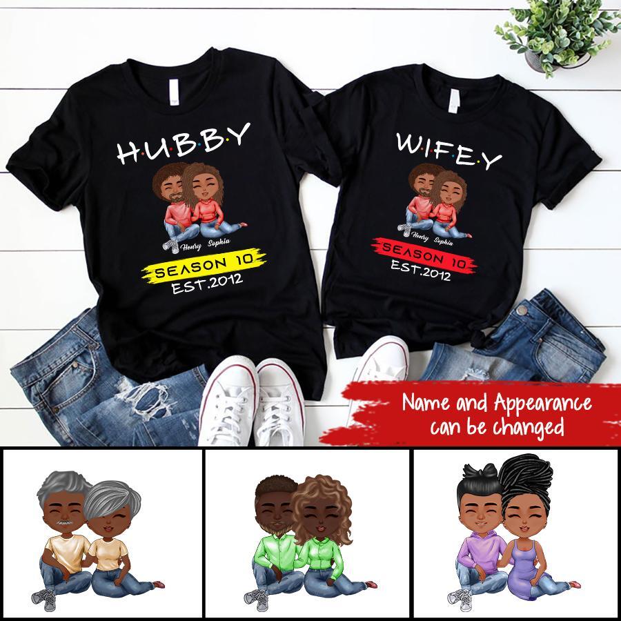 Hubby Wifey Shirts, Honeymoon Shirt, Just Married Shirt, Engagement Shirt, Wedding Shirts, Bridal Gift Engagement, Husband And Wife Shirts