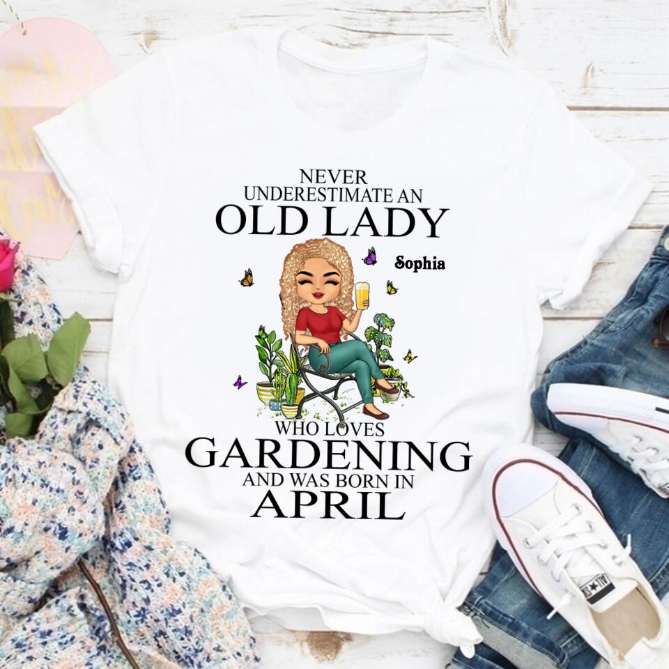 April Birthday Shirt, Custom Birthday Shirt, Queens Born In April, April Birthday Gifts, April Queen Shirt, April Birthday Shirts For Woman, Her Birthday Gifts For April, Gardening Custom Shirt, Gift For Gardeners, Plant Lovers