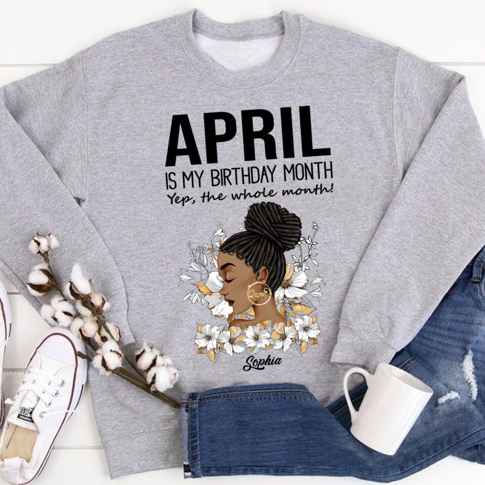 April Birthday Shirt, Custom Birthday Shirt, Queens Born In April, April Birthday Gifts, April shirts for Woman