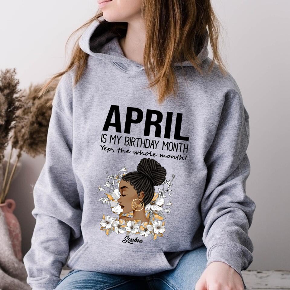 April Birthday Shirt, Custom Birthday Shirt, Queens Born In April, April Birthday Gifts, April shirts for Woman