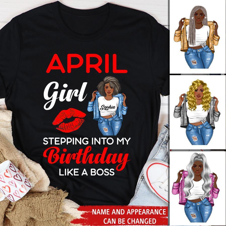 April Birthday Shirt, Custom Birthday Shirt, Queens Born In April, April Birthday Gifts, April shirts for Woman