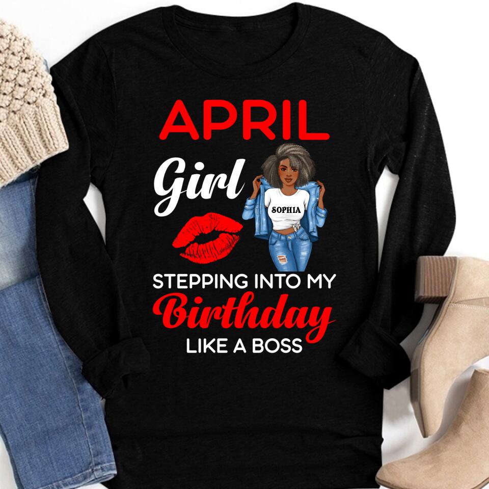 April Birthday Shirt, Custom Birthday Shirt, Queens Born In April, April Birthday Gifts, April shirts for Woman