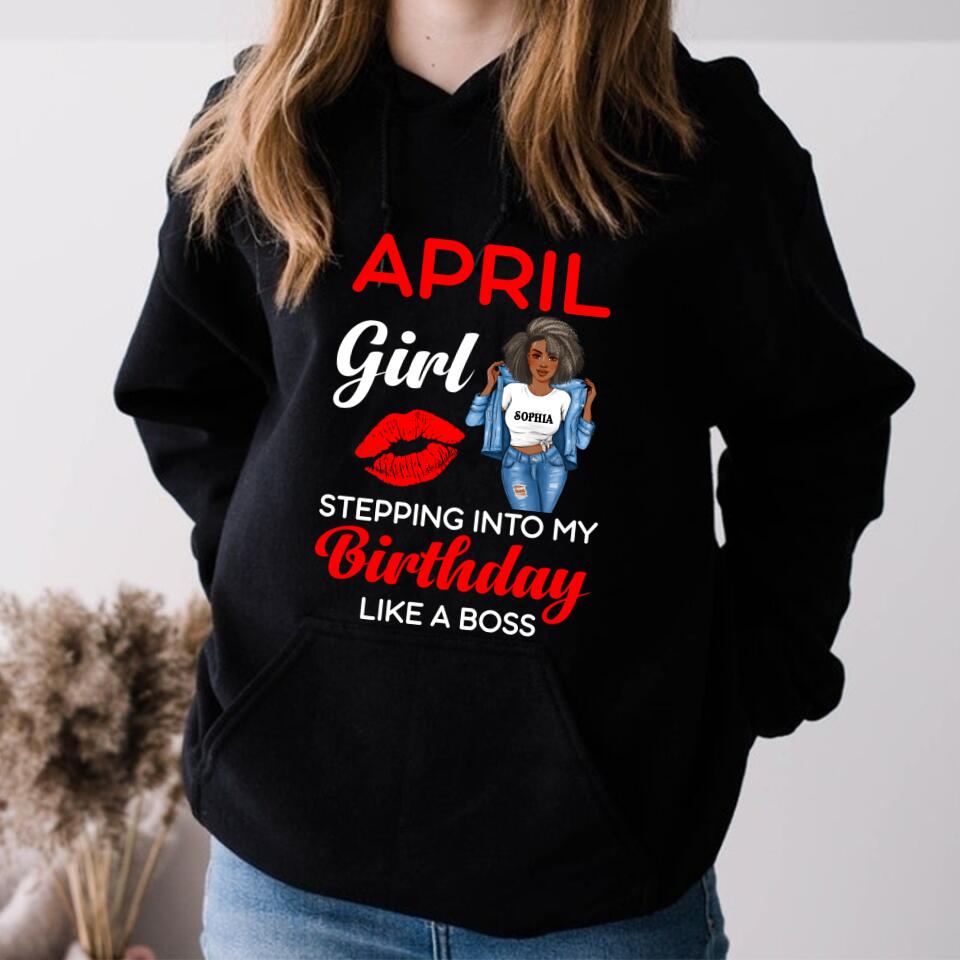 April Birthday Shirt, Custom Birthday Shirt, Queens Born In April, April Birthday Gifts, April shirts for Woman
