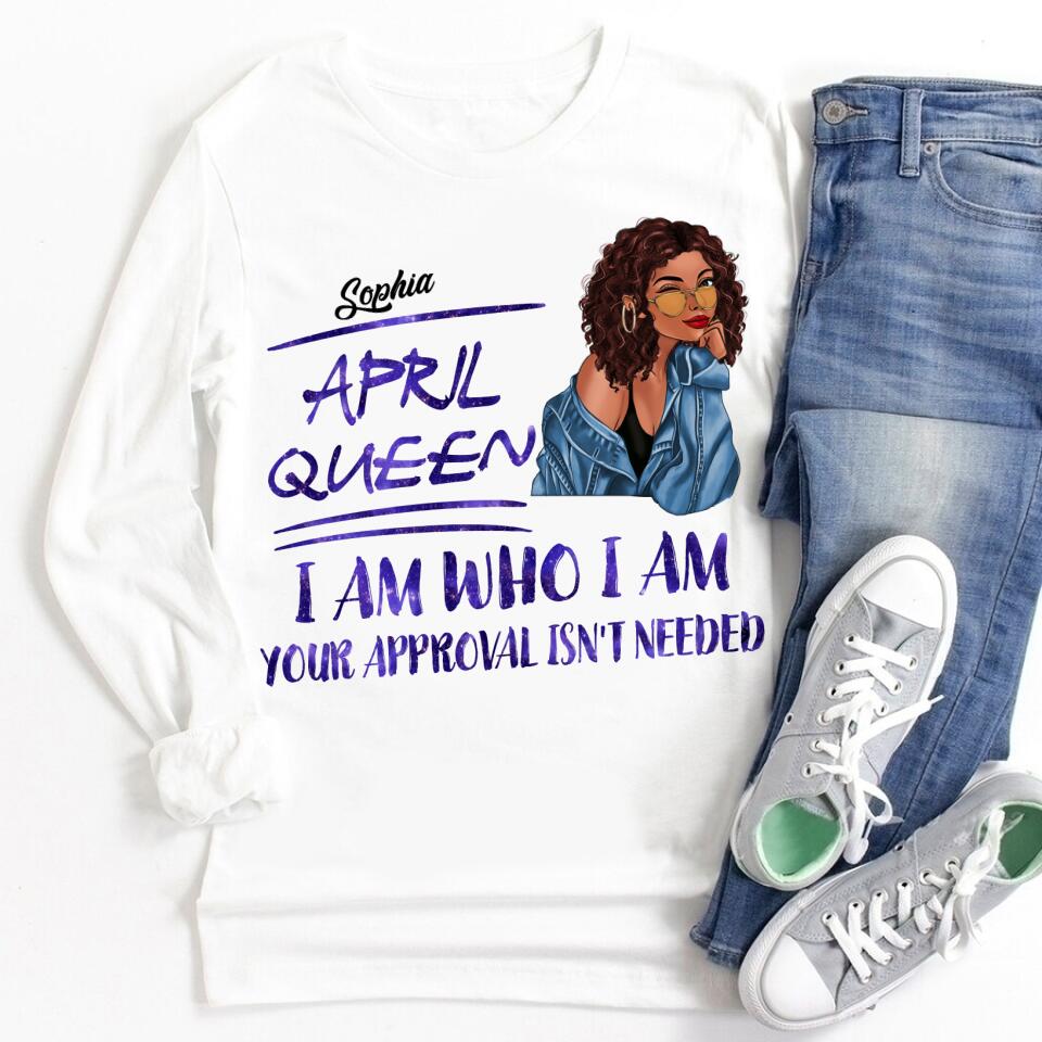 April Birthday Shirt, Custom Birthday Shirt, Queens Born In April, April Birthday Gifts, April shirts for Woman