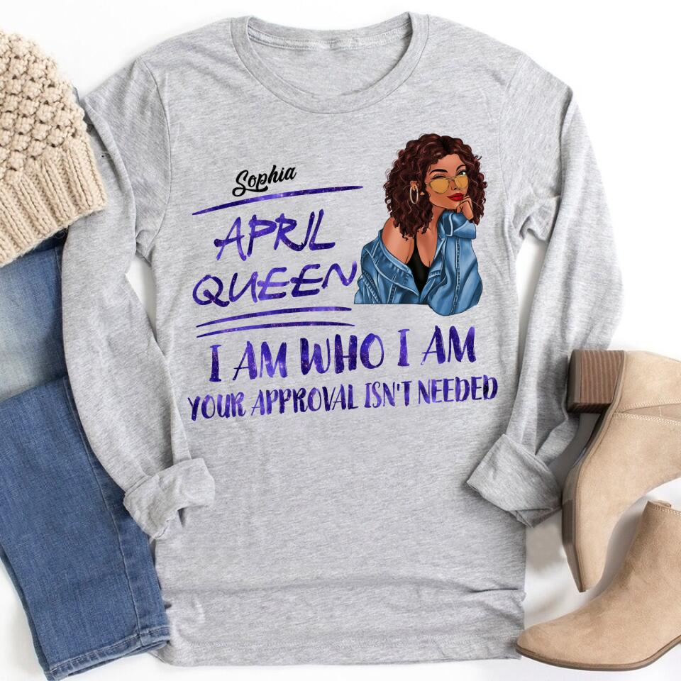 April Birthday Shirt, Custom Birthday Shirt, Queens Born In April, April Birthday Gifts, April shirts for Woman