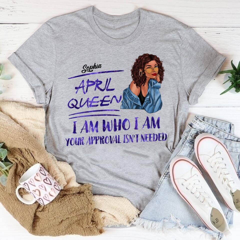 April Birthday Shirt, Custom Birthday Shirt, Queens Born In April, April Birthday Gifts, April shirts for Woman