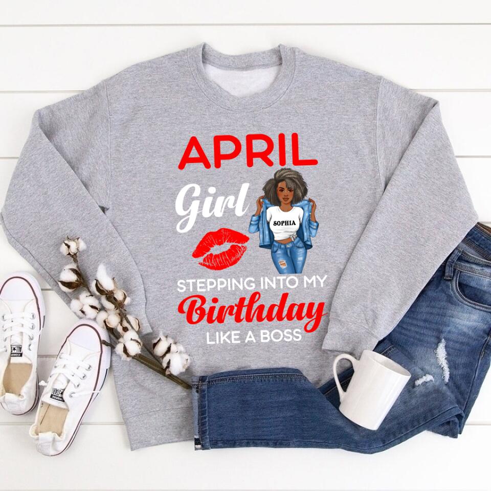 April Birthday Shirt, Custom Birthday Shirt, Queens Born In April, April Birthday Gifts, April shirts for Woman