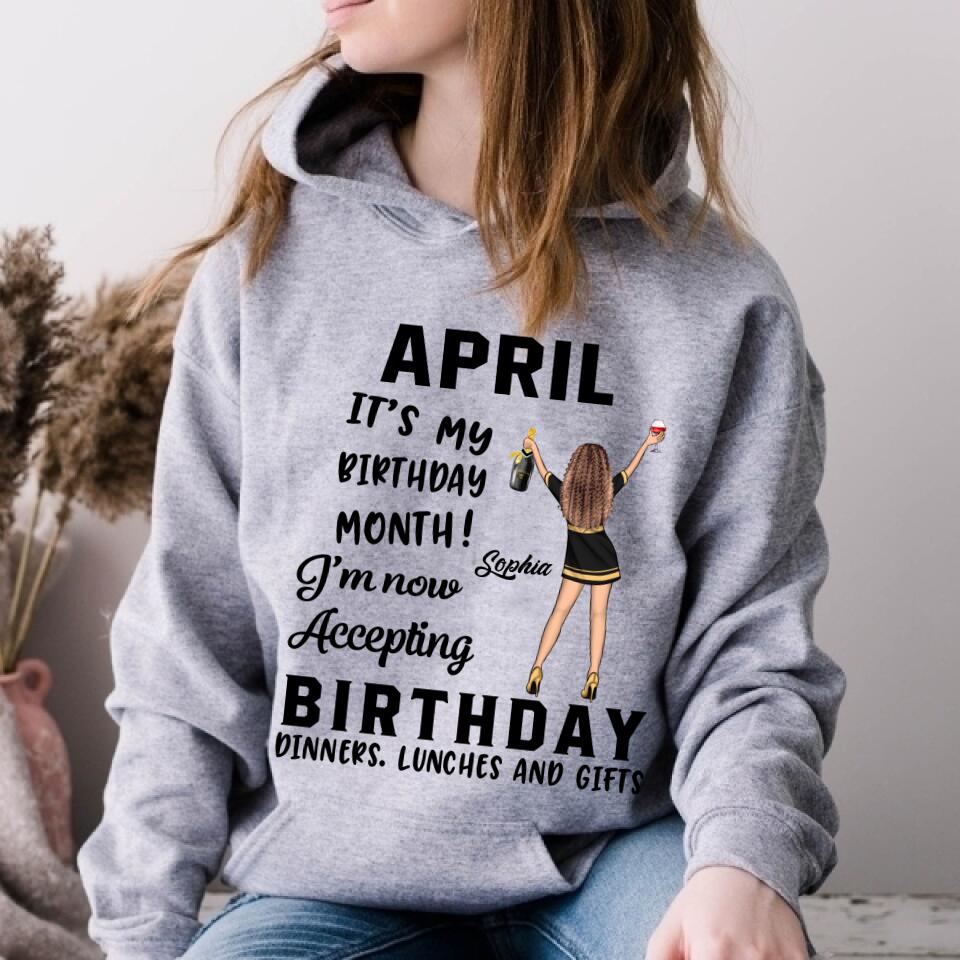 April Birthday Shirt, Custom Birthday Shirt, Queens Born In April, April Birthday Gifts, April Queen shirt, April Birthday Shirts For Woman, Her Birthday Gifts For April