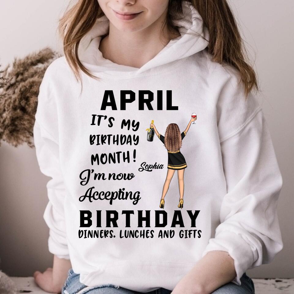 April Birthday Shirt, Custom Birthday Shirt, Queens Born In April, April Birthday Gifts, April Queen shirt, April Birthday Shirts For Woman, Her Birthday Gifts For April