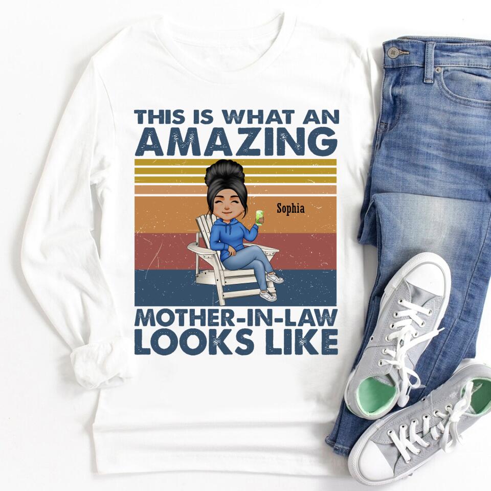 Personalized Mothers Day Shirts, Mother In Law Shirt, Mothers Day Shirt, Mother‘s Day Gifts For Mother In Law, Awesome Mother In Law T Shirt, First Mothers Day Gift, Mother Day Gift