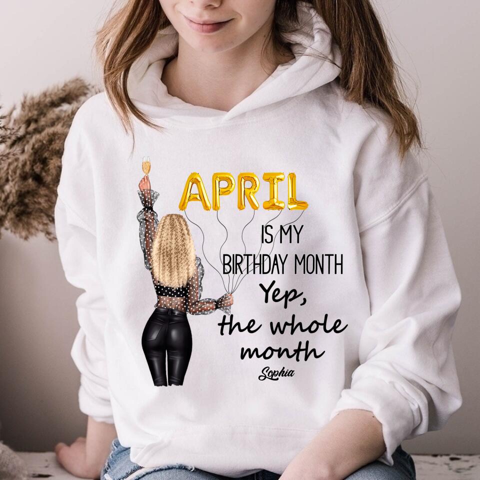 April Birthday Shirt, Custom Birthday Shirt, Queens Born In April, April Birthday Gifts, April shirts for Woman