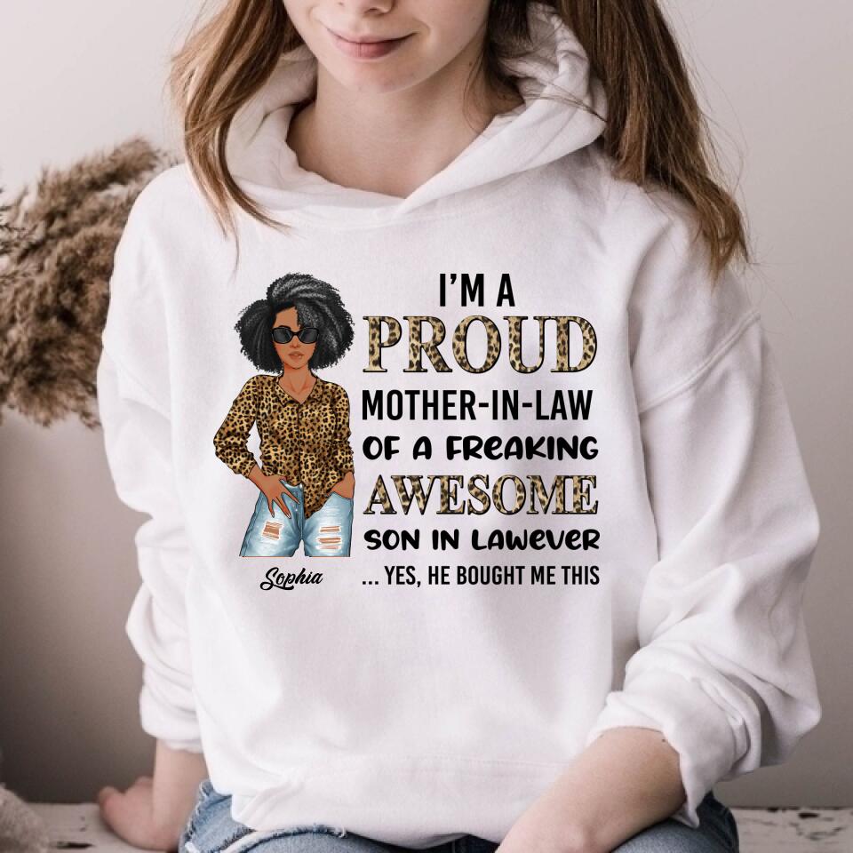 Custom Mothers Day Shirt, Mother In Law Shirt, Personalized Mothers Day Shirts, Mothers Day Shirt, Mother&#39;s Day Gifts For Mother In Law, Awesome Mother In Law T Shirt Mother Day Gift