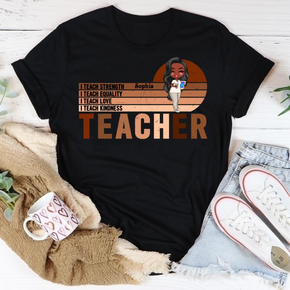Inspirational Teacher Shirt, Black Teacher Shirt, Black History Month Shirt,Teacher Gift, African American Teacher Shirt, Black Power Shirt