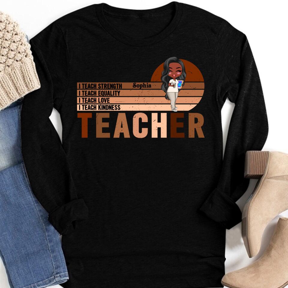 Inspirational Teacher Shirt, Black Teacher Shirt, Black History Month Shirt,Teacher Gift, African American Teacher Shirt, Black Power Shirt
