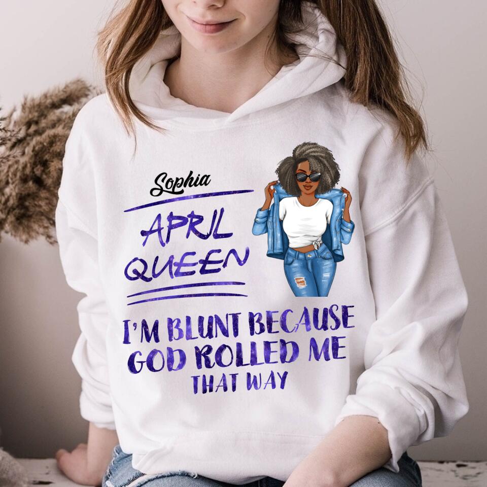 April Birthday Shirt, Custom Birthday Shirt, Queens Born In April, April Birthday Gifts, April shirts for Woman