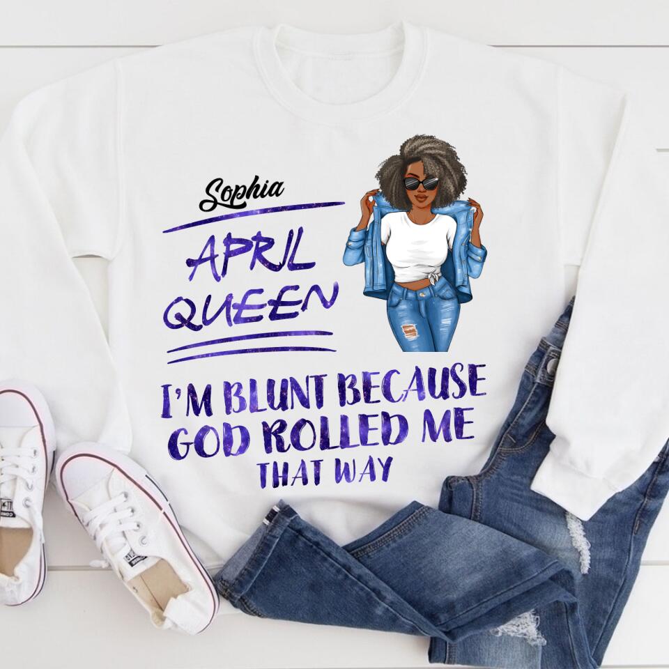 April Birthday Shirt, Custom Birthday Shirt, Queens Born In April, April Birthday Gifts, April shirts for Woman