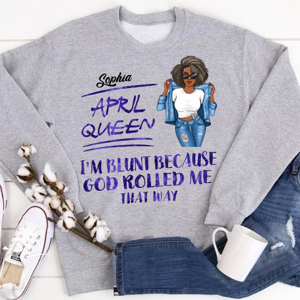 April Birthday Shirt, Custom Birthday Shirt, Queens Born In April, April Birthday Gifts, April shirts for Woman