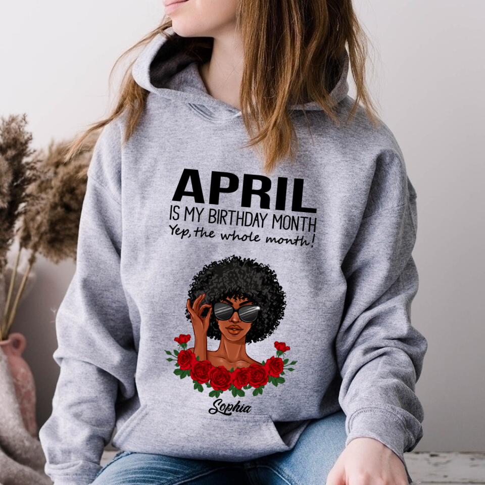 April Birthday Shirt, Custom Birthday Shirt, Queens Born In April, April Birthday Gifts, April shirts for Woman