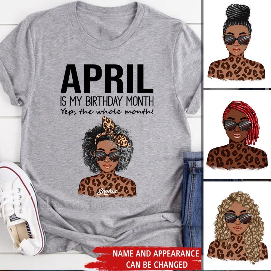 April Birthday Shirt, Custom Birthday Shirt, Queens Born In April, April Birthday Gifts, April shirts for Woman