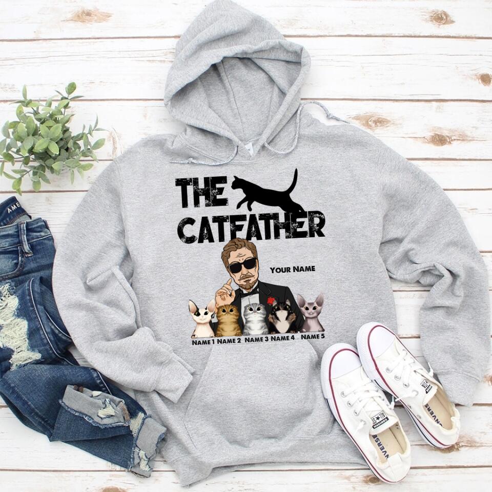 Personalized Fathers Day Shirts, The Cat Father‘s Day T Shirts, Best Cat Dad Shirt, Fathers Day Shirts For Dad, Happy Fathers Day Shirts, Father Day Gift