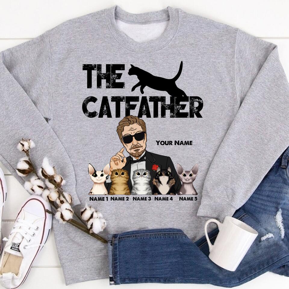 Personalized Fathers Day Shirts, The Cat Father‘s Day T Shirts, Best Cat Dad Shirt, Fathers Day Shirts For Dad, Happy Fathers Day Shirts, Father Day Gift