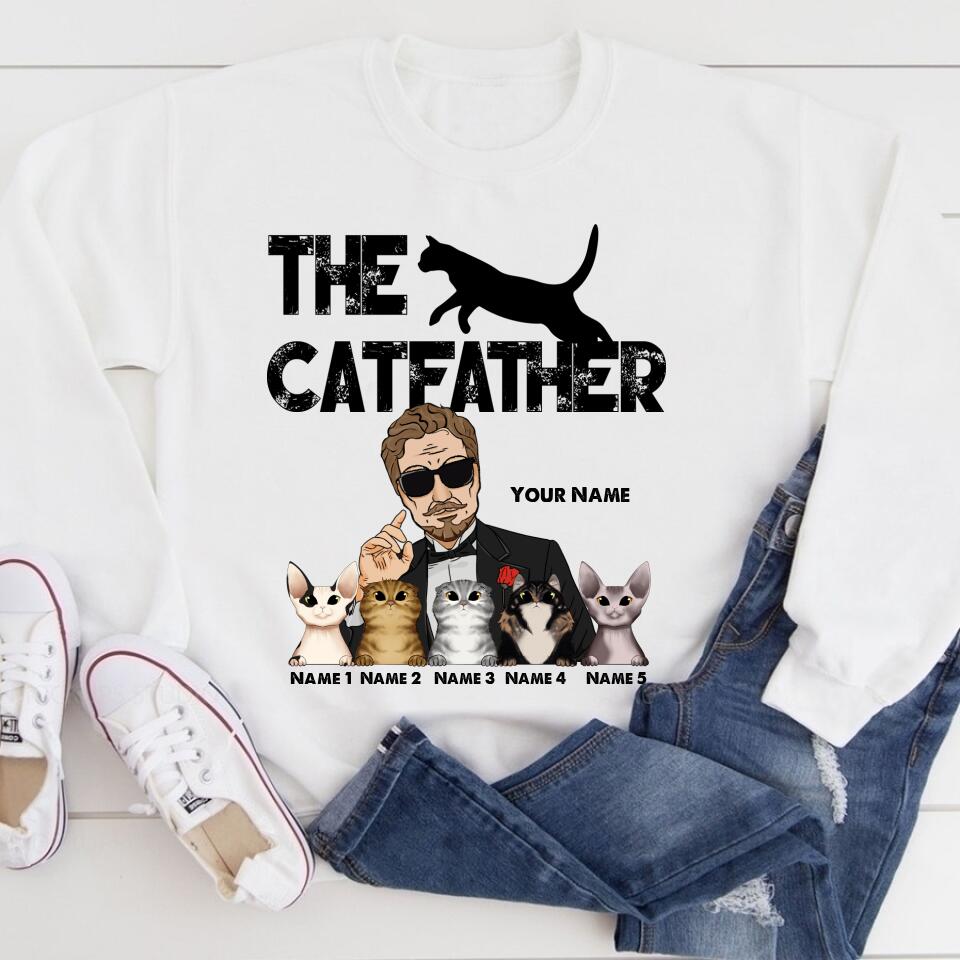 Personalized Fathers Day Shirts, The Cat Father‘s Day T Shirts, Best Cat Dad Shirt, Fathers Day Shirts For Dad, Happy Fathers Day Shirts, Father Day Gift