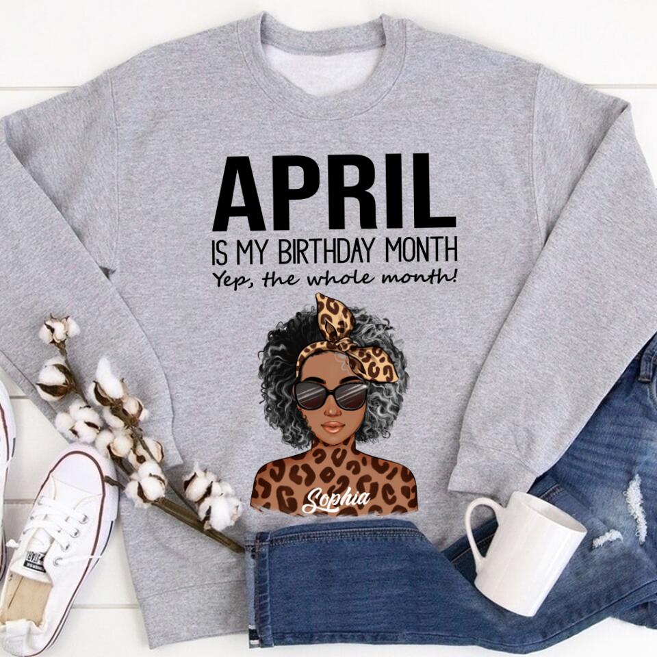 April Birthday Shirt, Custom Birthday Shirt, Queens Born In April, April Birthday Gifts, April shirts for Woman