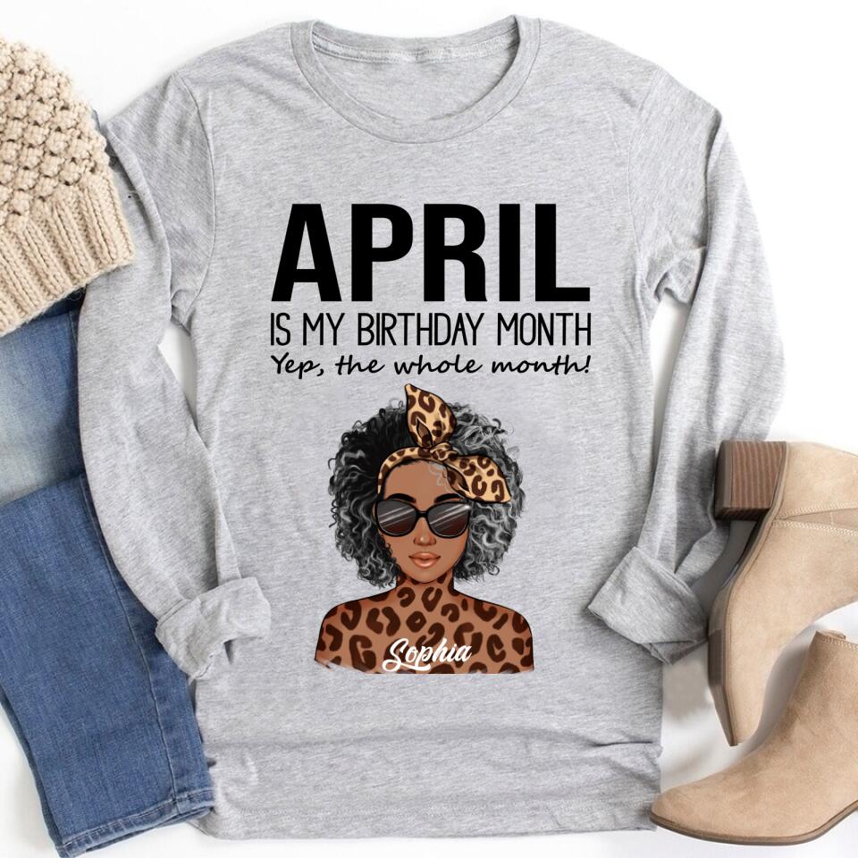 April Birthday Shirt, Custom Birthday Shirt, Queens Born In April, April Birthday Gifts, April shirts for Woman
