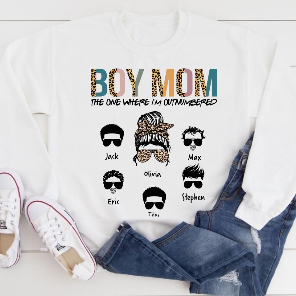 Custom Mothers Day Shirt, Boy Mom Shirt, Mother&#39;s Day T Shirt, Mom Life Mother&#39;s Day Tee Shirts, Funny Mothers Day Shirts, Mother Day Gift