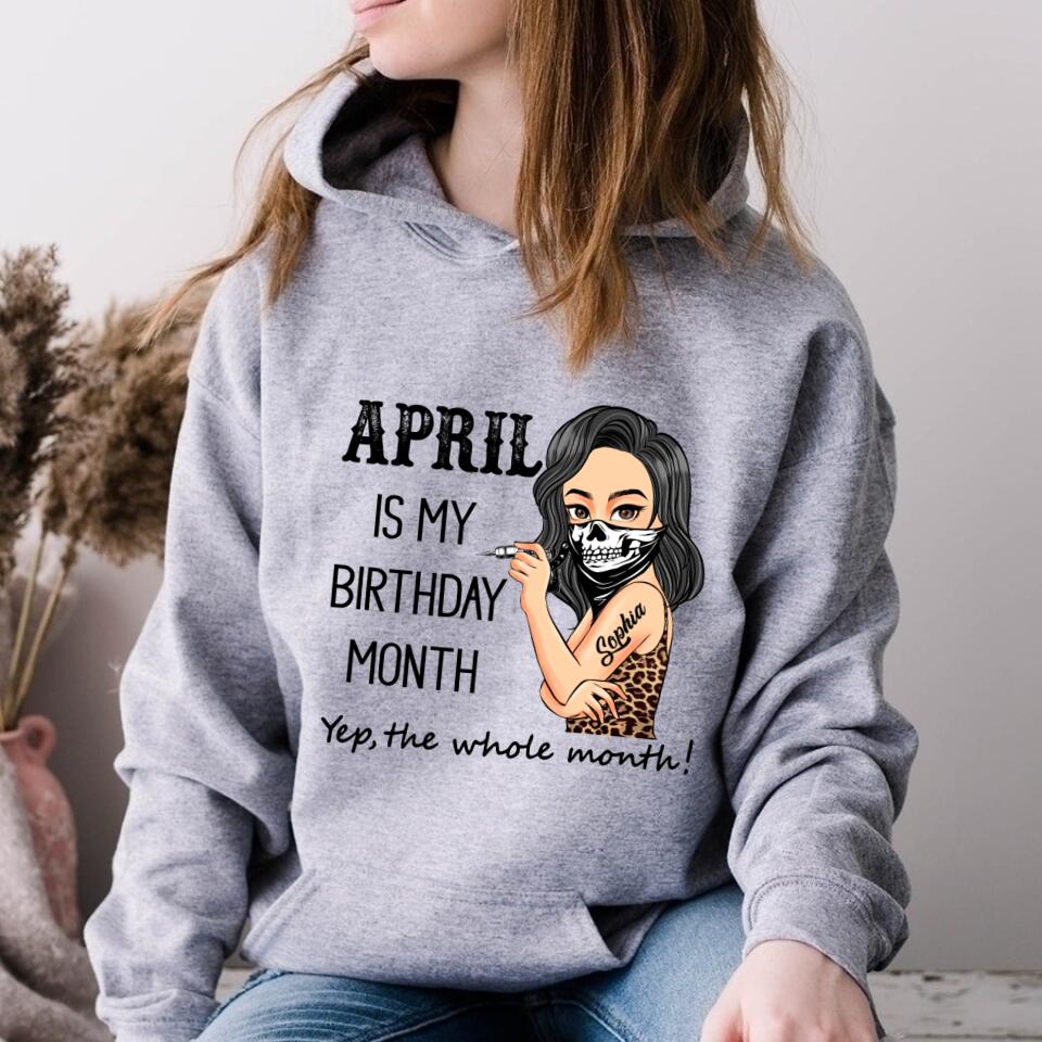 April Birthday Shirt, Custom Birthday Shirt, Queens Born In April, April Birthday Gifts, April shirts for Woman