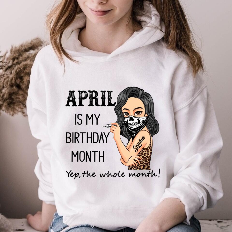 April Birthday Shirt, Custom Birthday Shirt, Queens Born In April, April Birthday Gifts, April shirts for Woman